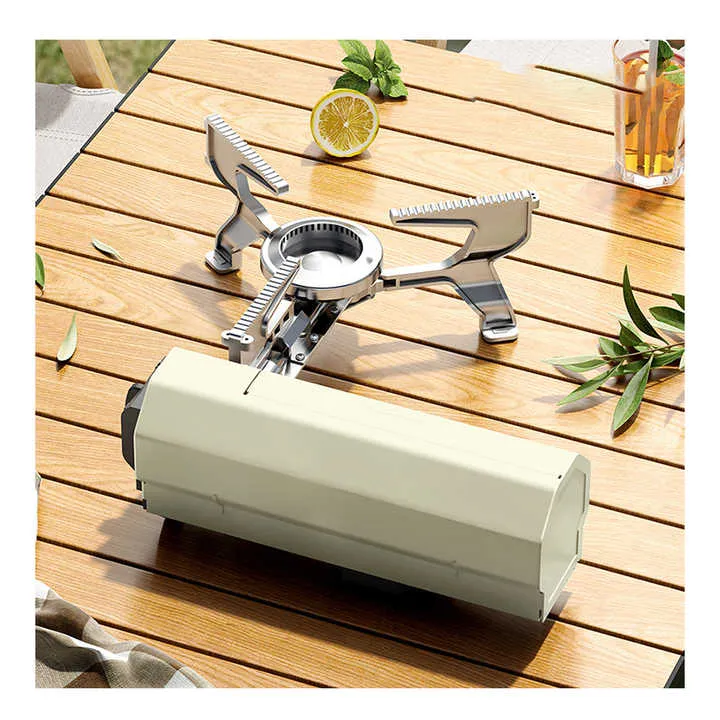 موقد غاز صغير قابل للطي موقد غاز خارجي . Mini Folding Gas Stove Outdoor Camping
