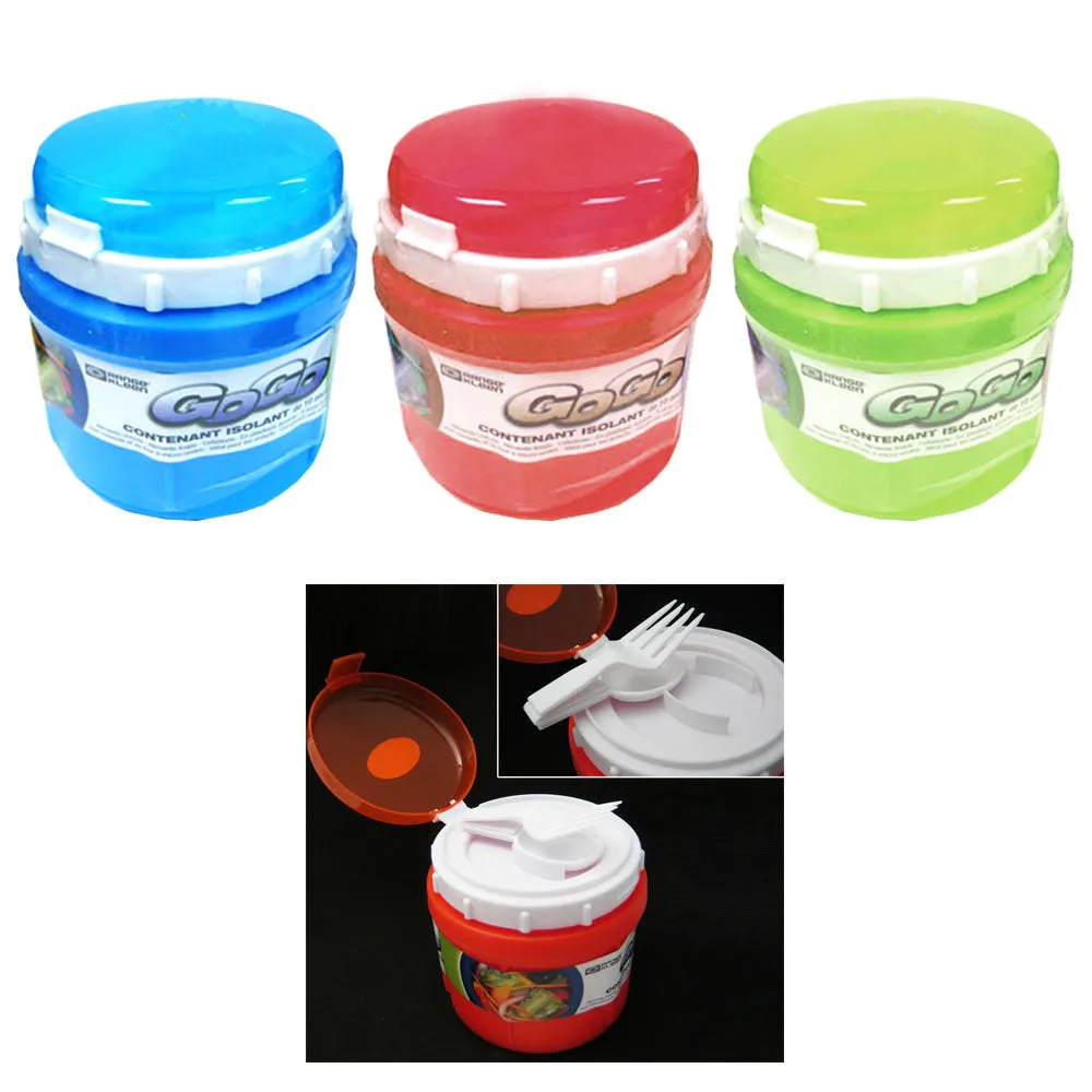1 Soup Bowl Microwave Ramen Bowl Lid Insulated Food Container Noodles Fork Spoon