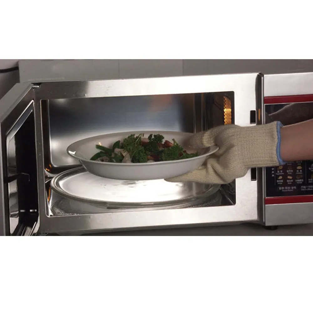 2 Heat Proof Oven Mitt Glove Resistant Cooking Kitchen Hot Surface Handler 48 F