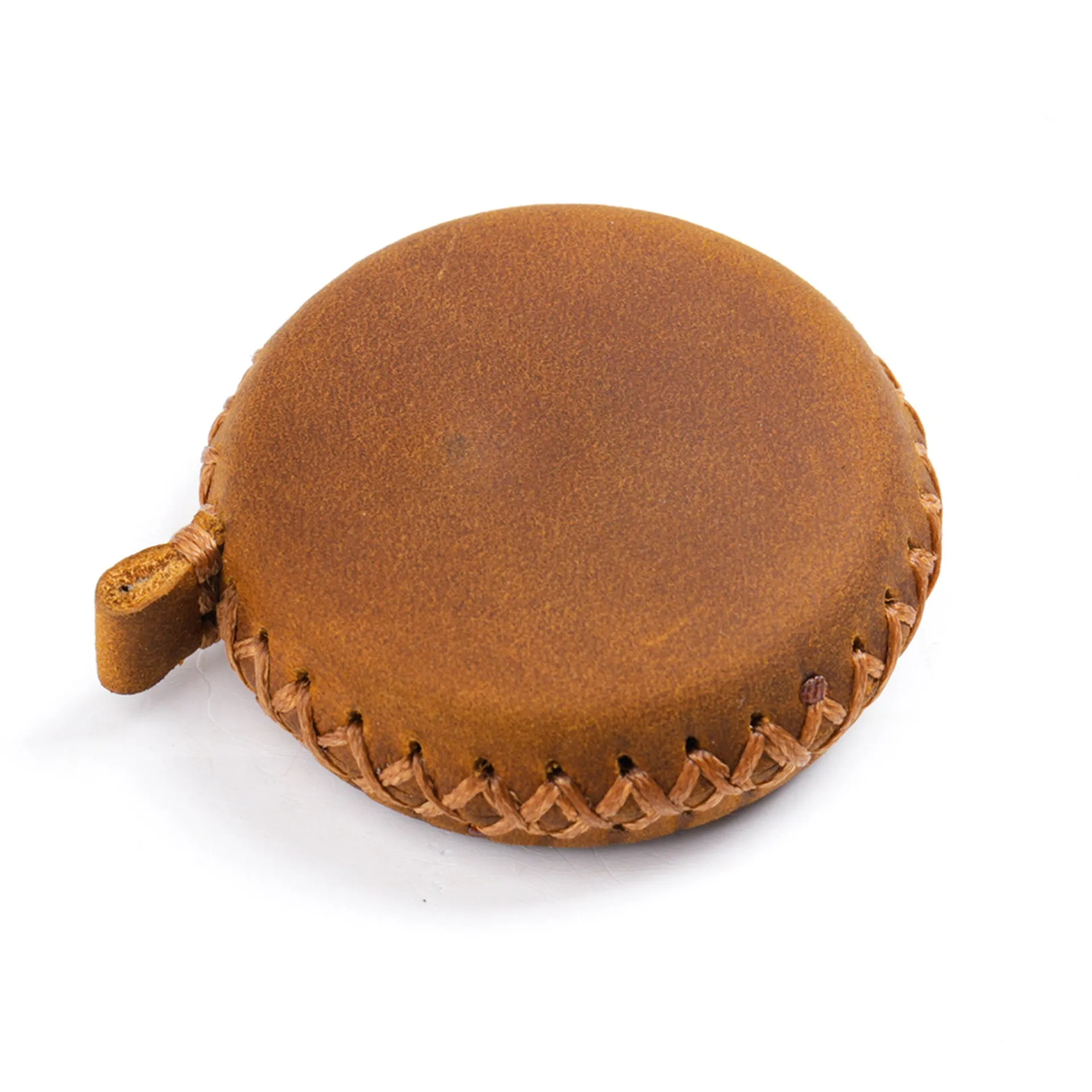 2 PCS Brown Hand-Stitched Leather Tape Measure | Compact | Stylish Measuring Tool