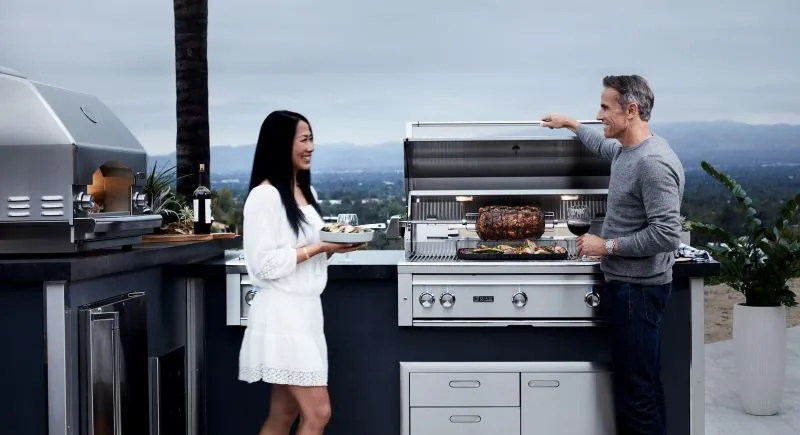 42" Professional Built-in Grill with All Trident Infrared Burners and Rotisserie (L42ATR)
