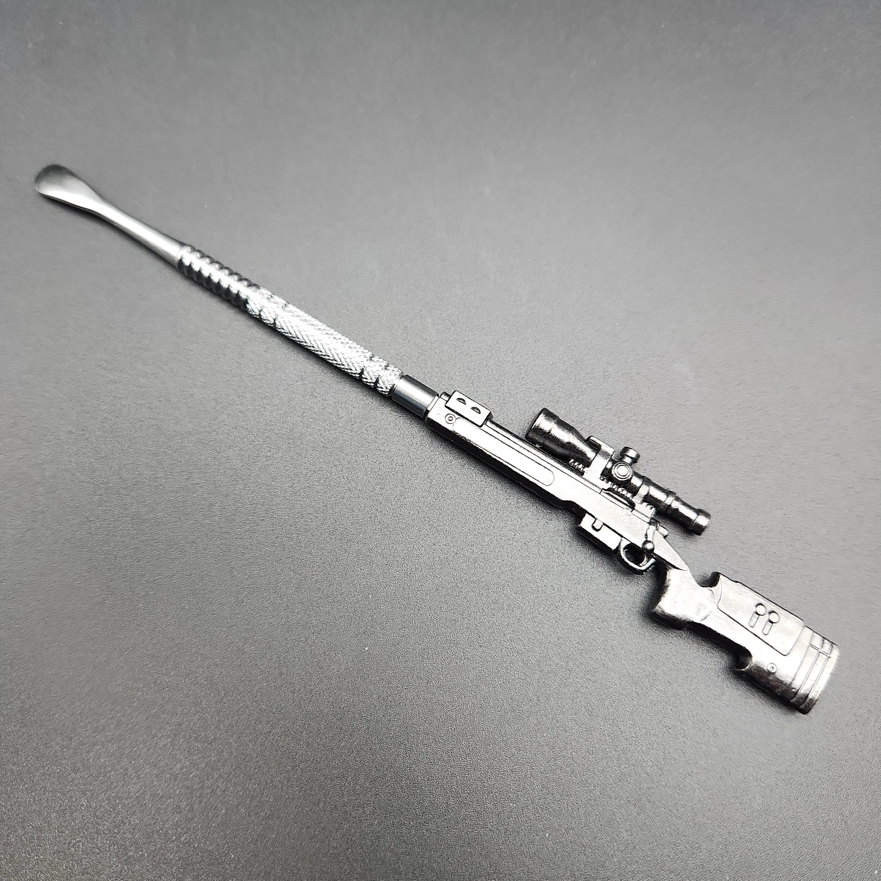 5 Silver Metal Gun Dab Tools