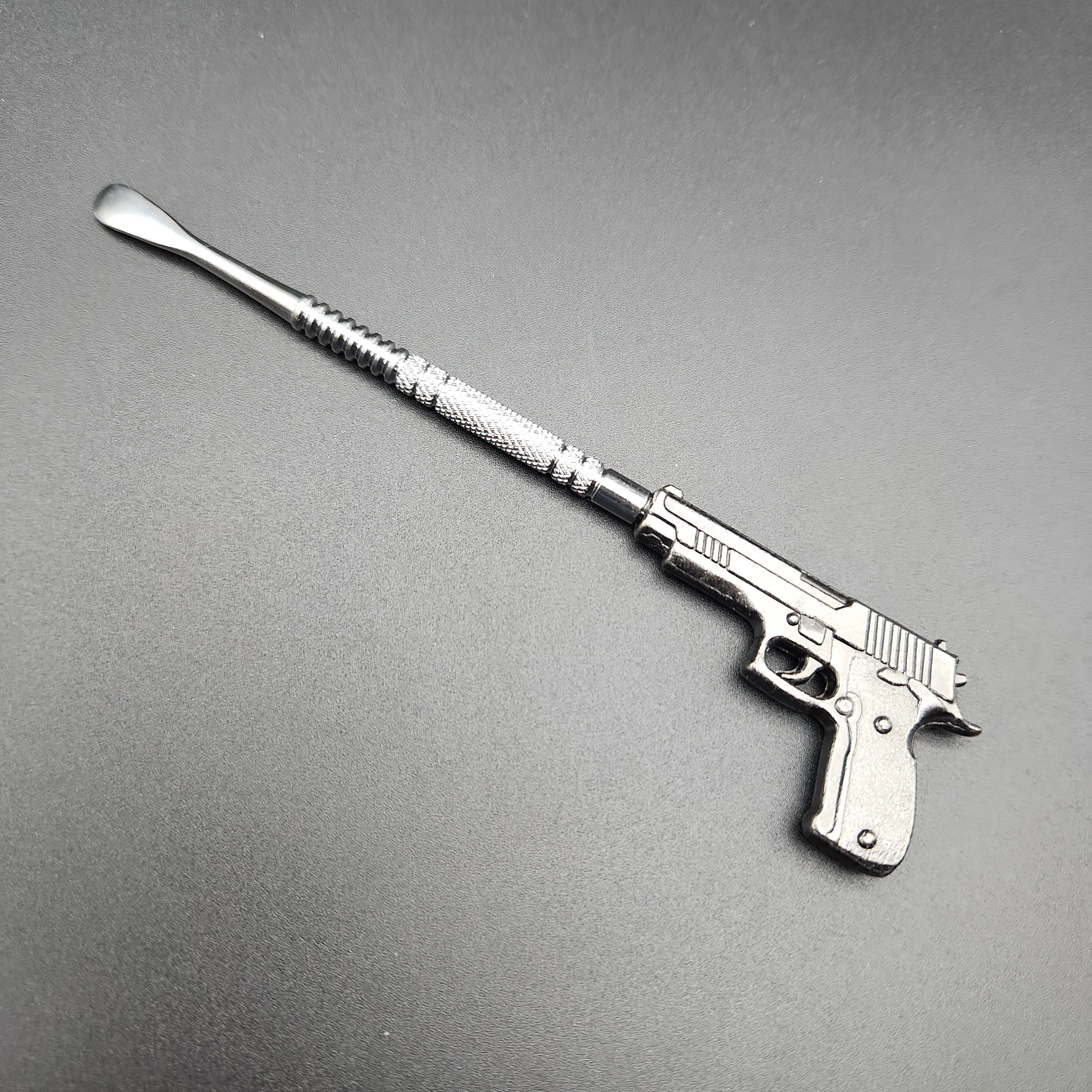 5 Silver Metal Gun Dab Tools