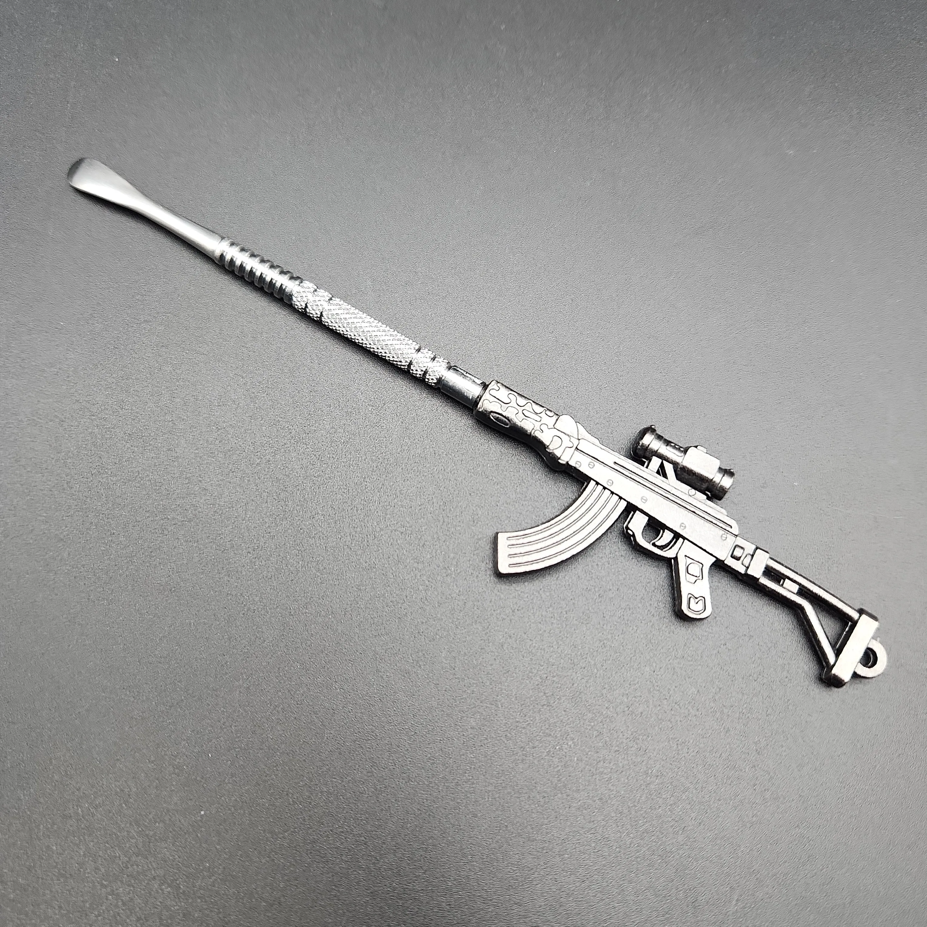 5 Silver Metal Gun Dab Tools