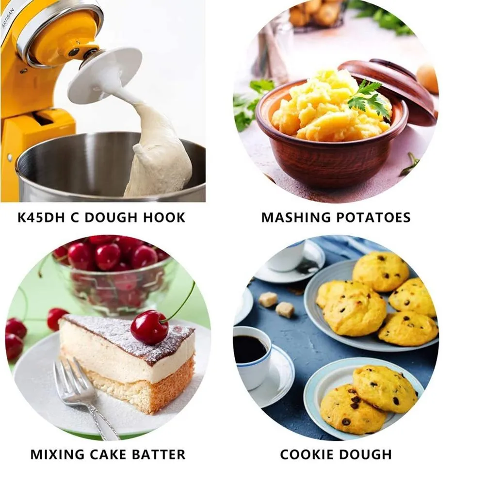 6Qt Bowl Lift Stand Mixer Dough Hook K5Adh 16 For Home & Restaurant Baking
