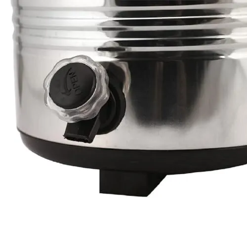 AGHNAYA 5 L Stainless Steel Water Jug | Insulated Water Jug | Inner Outer Stainless Steel Jug | Hot & Cold | Easy to Carry | 5 litres, Silver