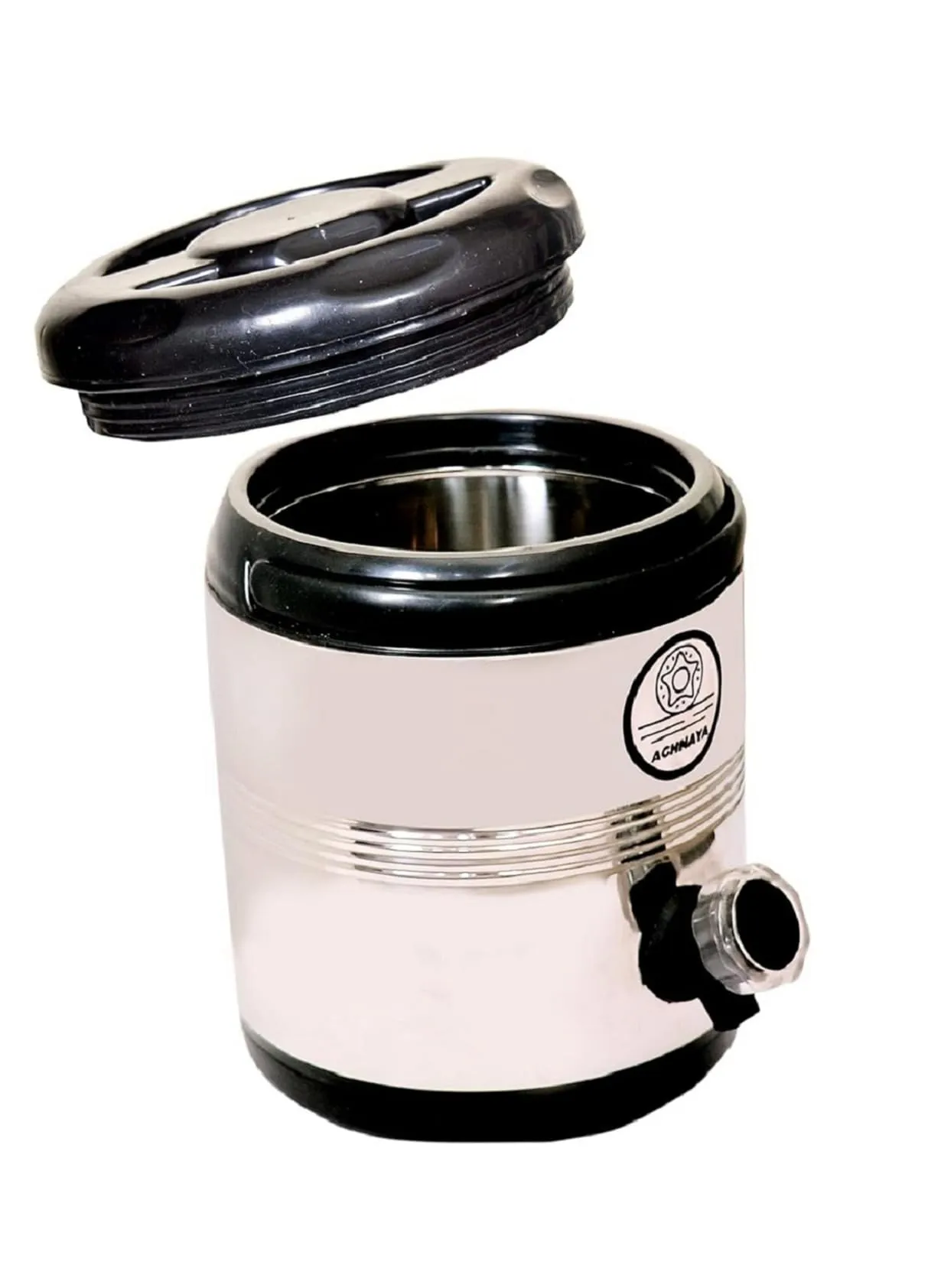 AGHNAYA Stainless Steel Insulated Water Camper/Water Jug Vacuum Insulated Thermo Flask Jug Water Beverage Dispenser (5 litre)