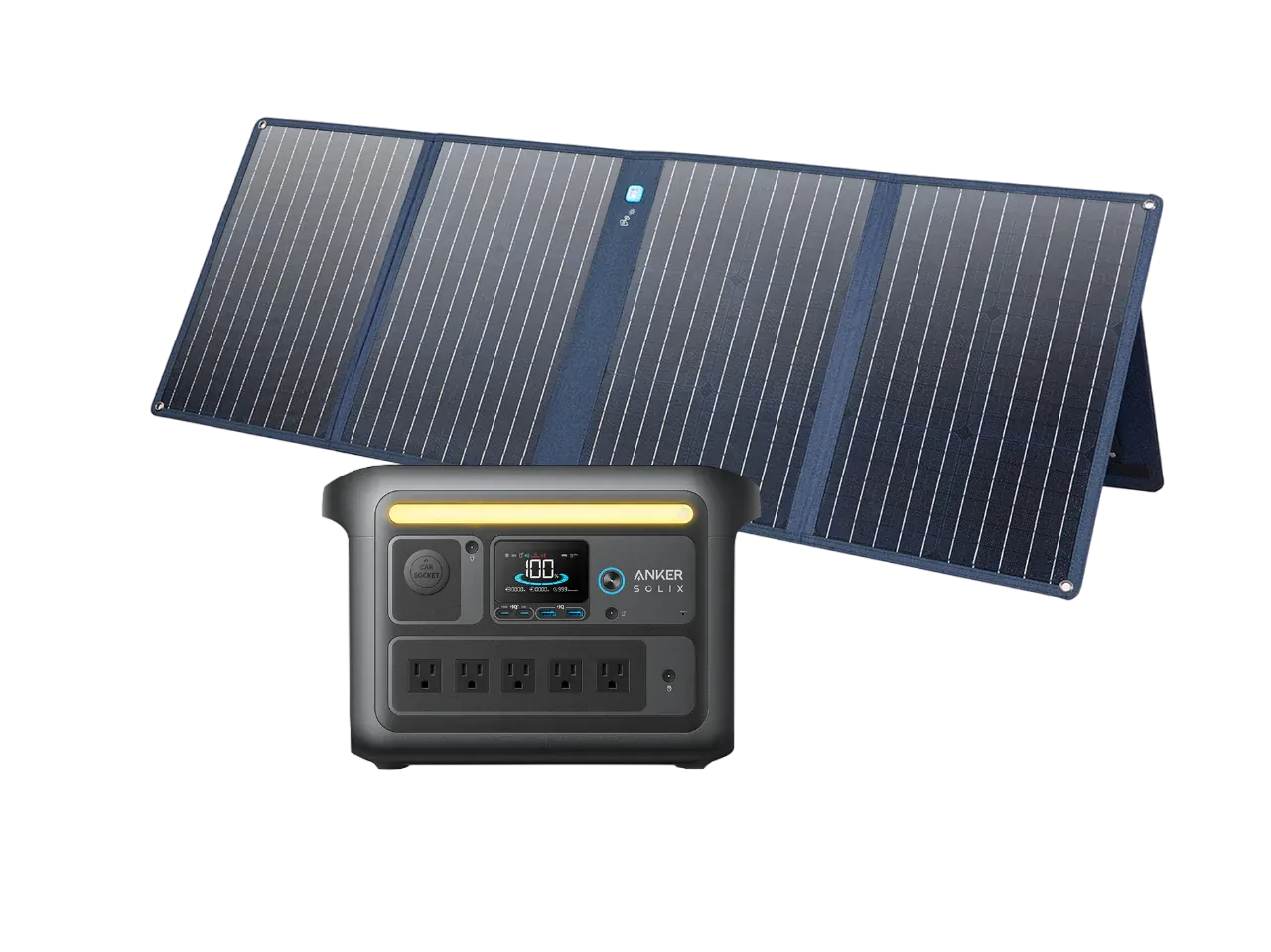 Anker SOLIX C800X Solar Generator   100W Portable Solar Panel