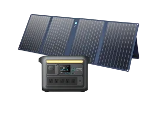 Anker SOLIX C800X Solar Generator   100W Portable Solar Panel
