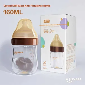 Anti-flatulence baby glass bottle nursing-زجاجة رضاعة مضادة للانتفاخ