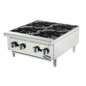 Atosa ACHP-4 24" Countertop 4 Burner Gas Hot Plate