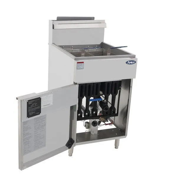 Atosa ATFS-75 75 LB Stainless Steel Gas Deep Fryer