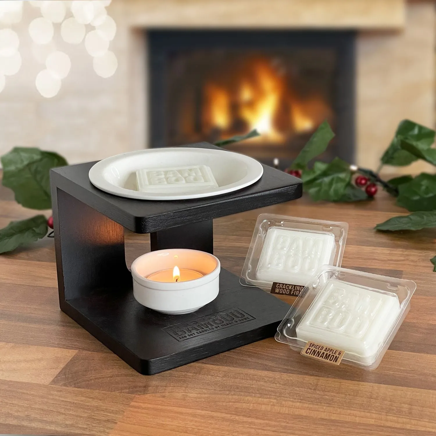 Bamboo Dark Wood Wax Melt Warmer