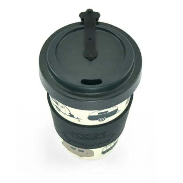 Bamboo Travel Mug 400ml - Starry Nights Silver