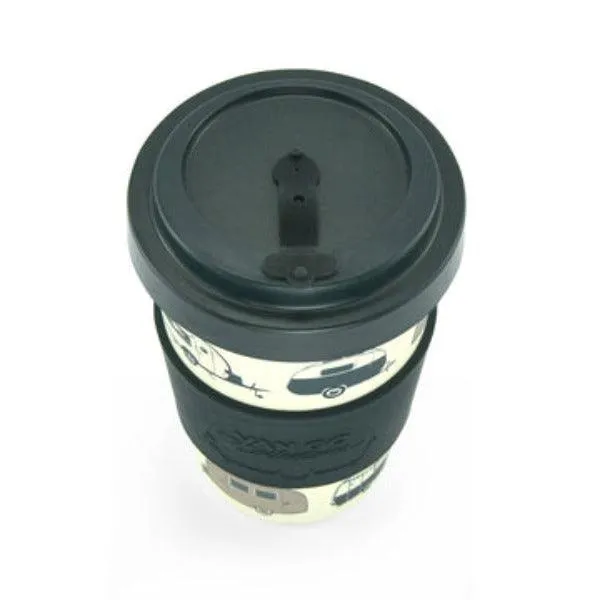 Bamboo Travel Mug 400ml - Starry Nights Silver