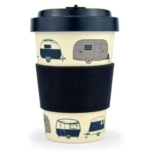 Bamboo Travel Mug 400ml - Starry Nights Silver