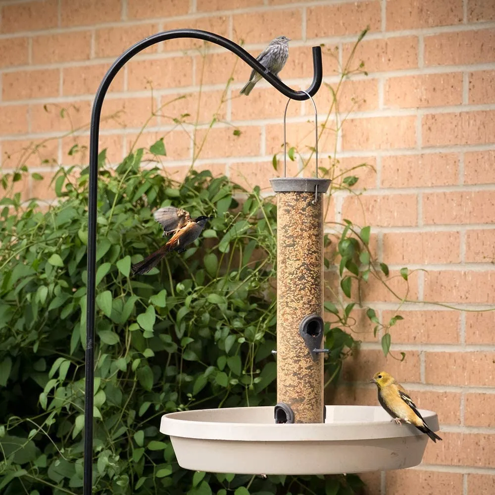 BEAU JARDIN 2 Pack Shepherd Hook 65 in Tall 1/2in Thick Bird Feeder Pole Garden Outdoor Plants Hanger ShepherdHook5