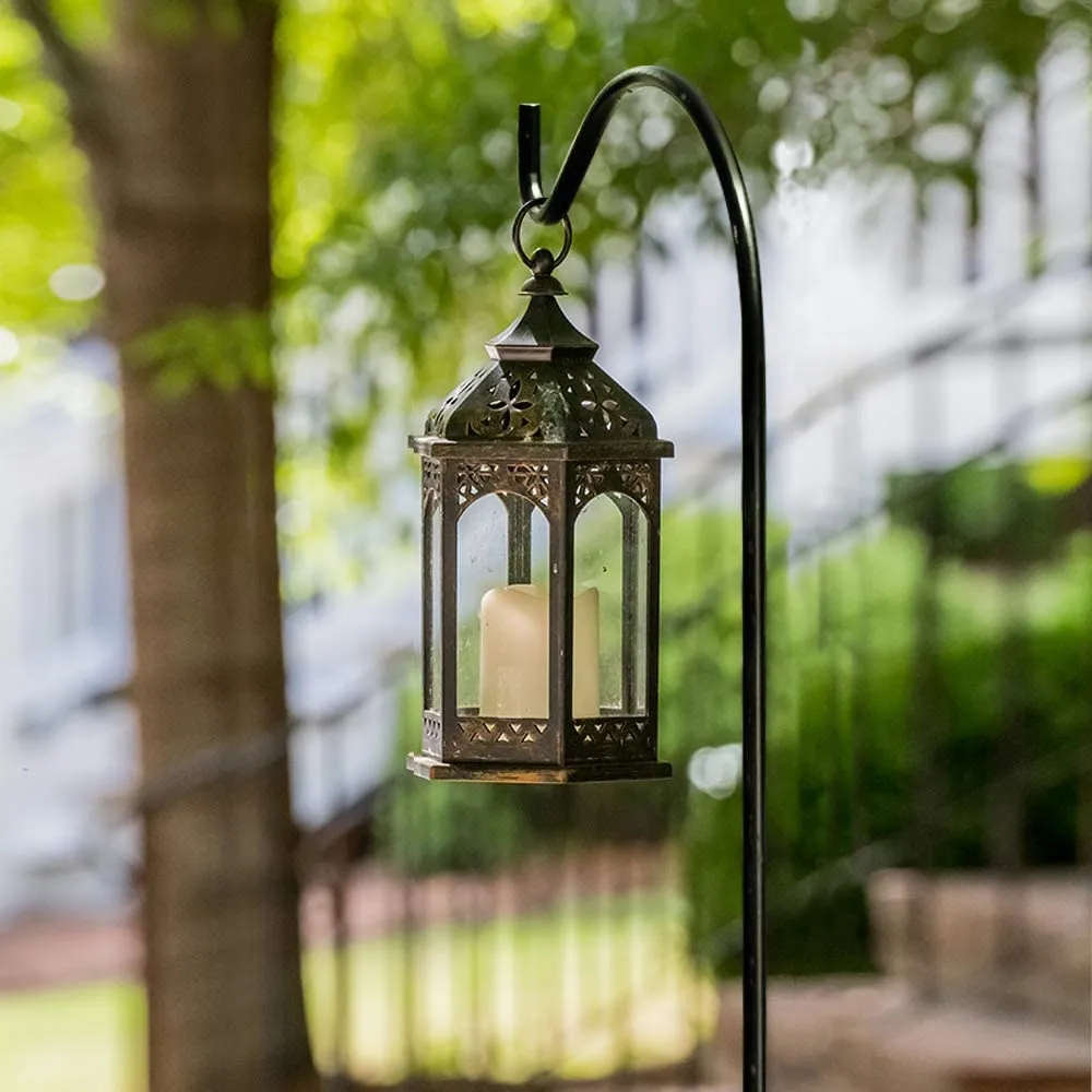 BEAU JARDIN 2 Pack Shepherd Hook 92 in Tall 3/5in Thick Bird Feeder Pole Premium Garden Hanging Plants Metal BG180