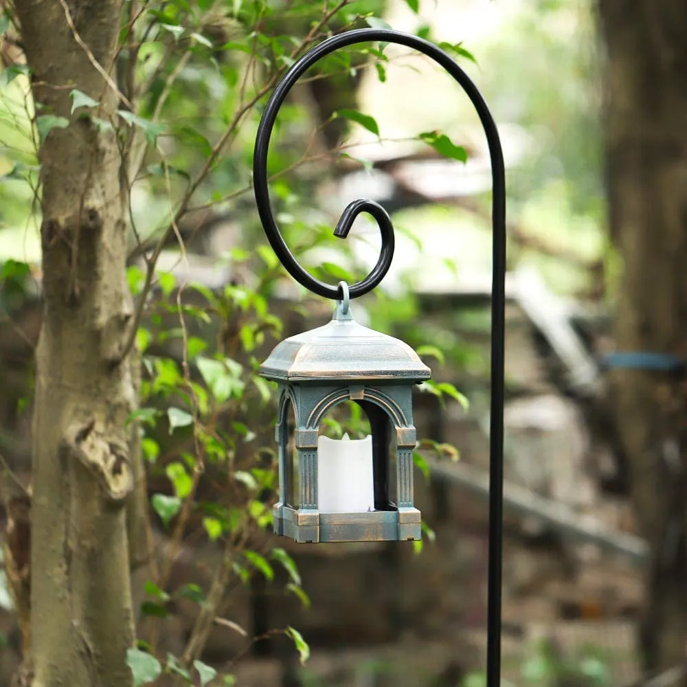 BEAU JARDIN 2 Pack Shepherd Hook 92 in Tall 3/5in Thick Bird Feeder Pole Premium Garden Hanging Plants Metal BG1861