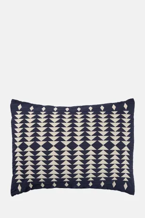 Cotton Matelass Sham Midnight Nova