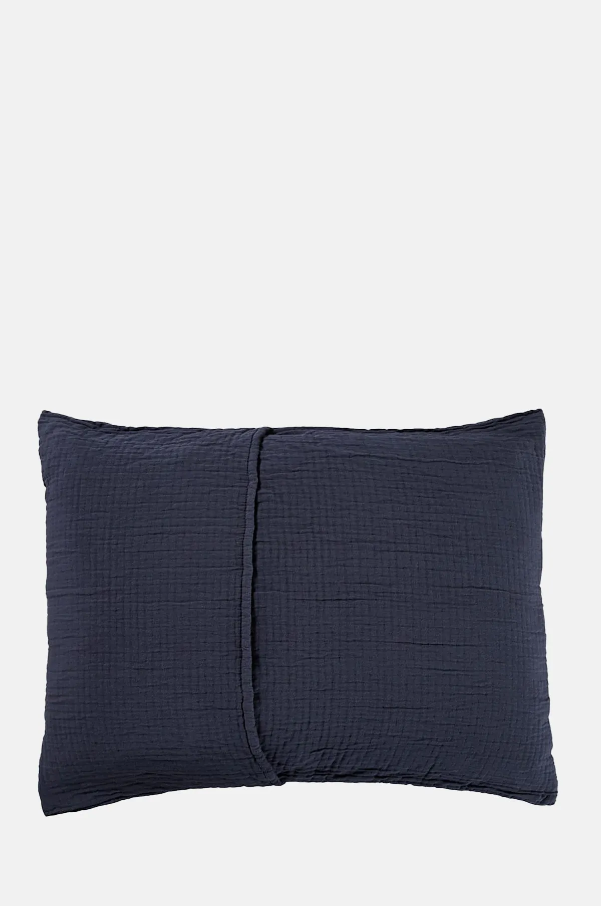 Cotton Matelass Sham Midnight Nova