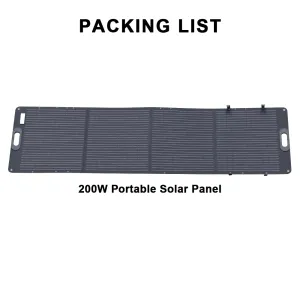 ETFE 200W Foldable Solar Panels Cell 20.5V Portable Solar Charging Panel Complete Kit for Outdoor Tourism Camping Power Station