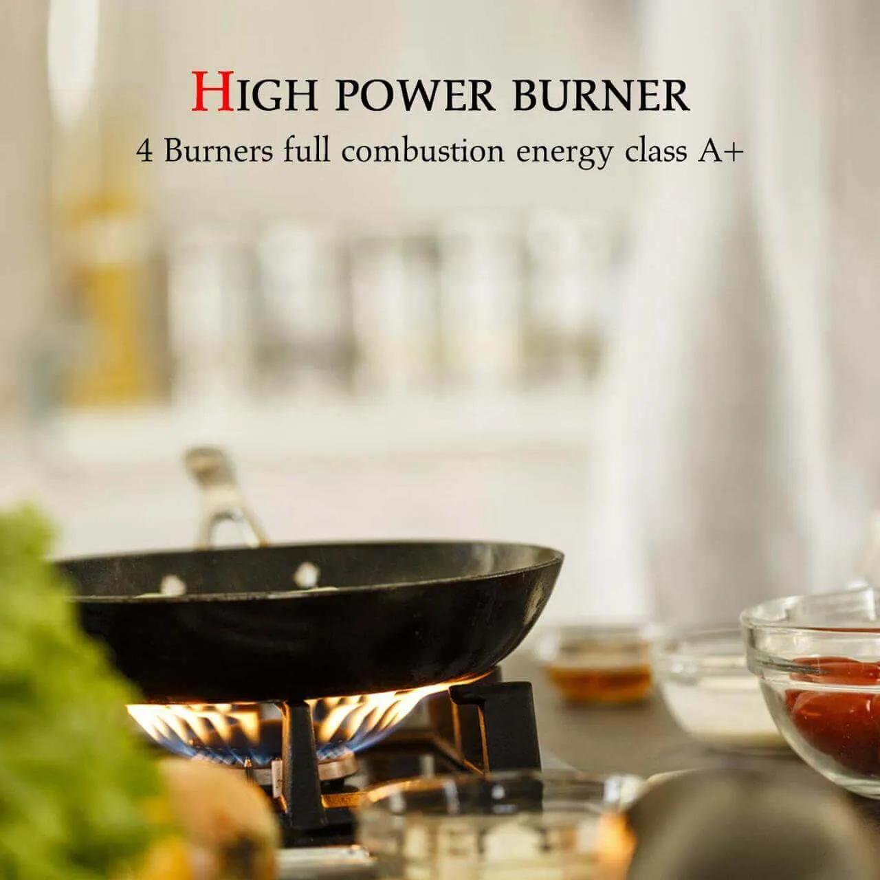 GaslandChef 24" LPG/Natural Gas Built-In Gas Stovetop With 4 Sealed Burners (ETL) - Stainless Steel