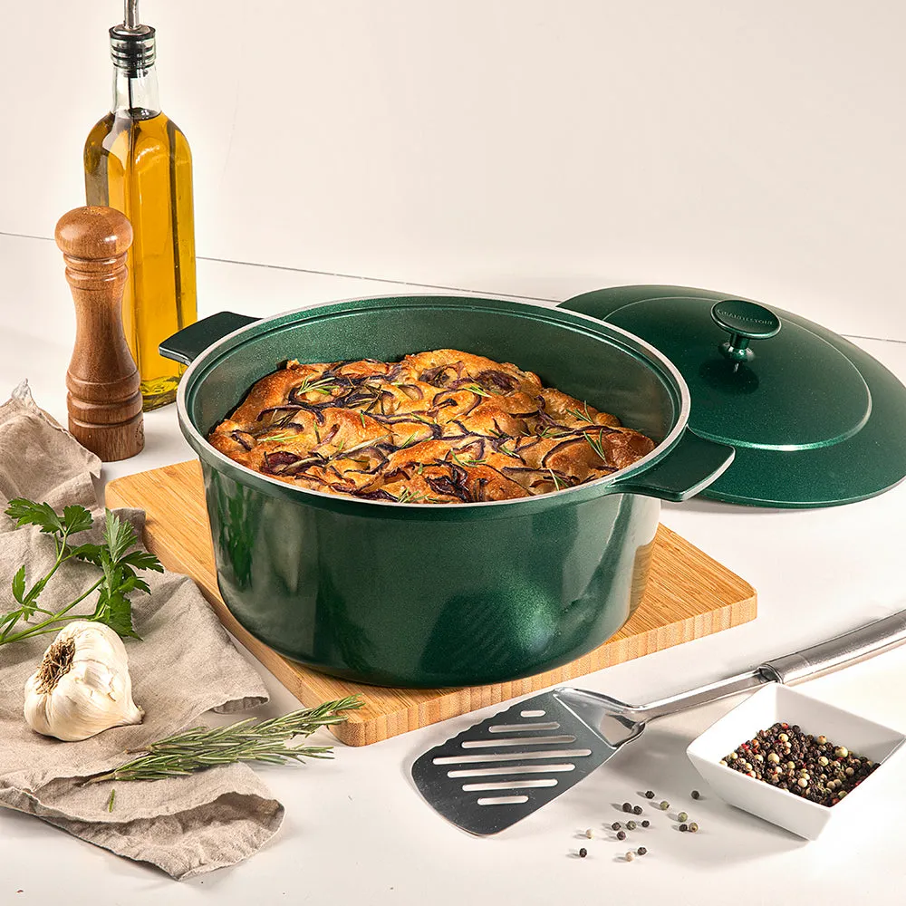 Granitestone Durable Dutch Oven 6.5QT with Self-Basting Lid Technology