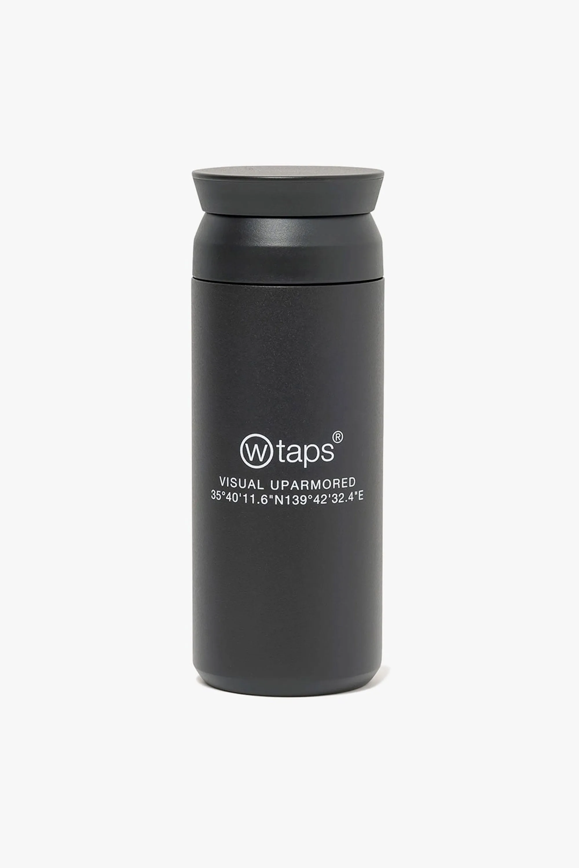 H2O 350ML STAINLESS STEEL WATER BOTTLE BLACK