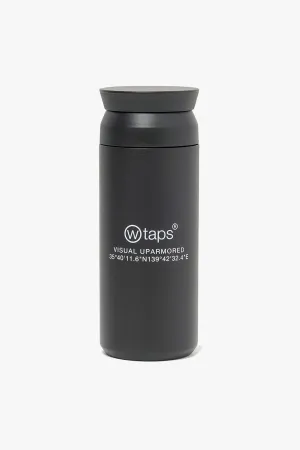 H2O 350ML STAINLESS STEEL WATER BOTTLE BLACK