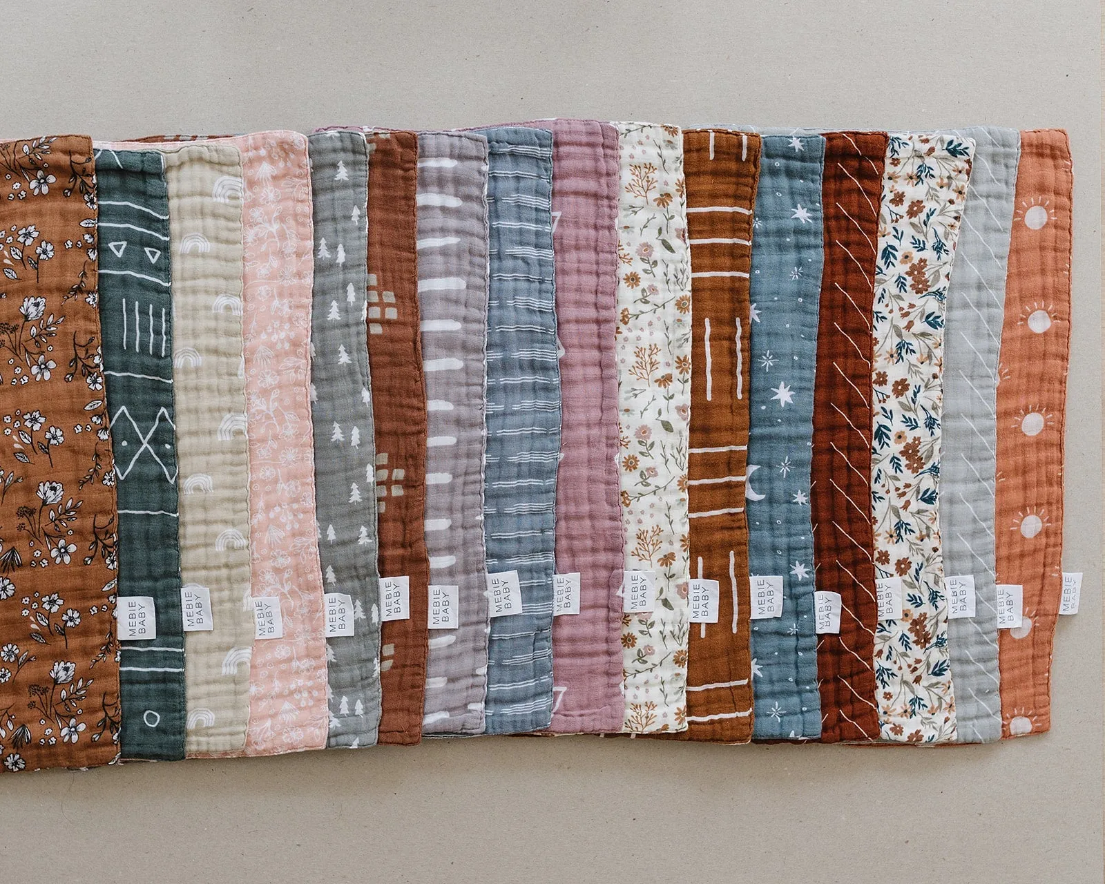 Harvest Floral Burp Cloth