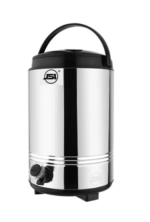 JSI PUF Insulated Water/Tea Jug 10 Liters, PUF Insulated Stainless Steel Water Camper for Office School Kitchen Restaurant I Hot & Cold Upto 4-5 Hours I Keeps Beverages Fresh I BPA Free