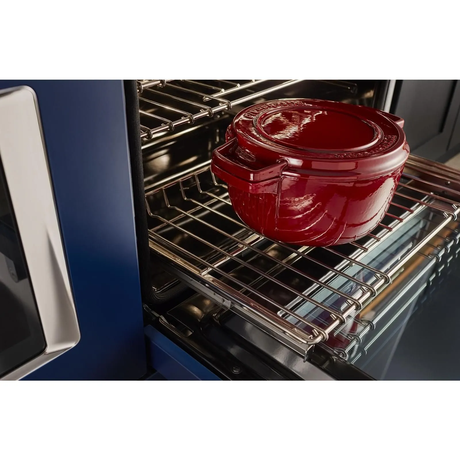 KitchenAid Ink Blue Smart Dual Fuel Freestanding Range (6.3 Cu. Ft.) - KFDC558JIB
