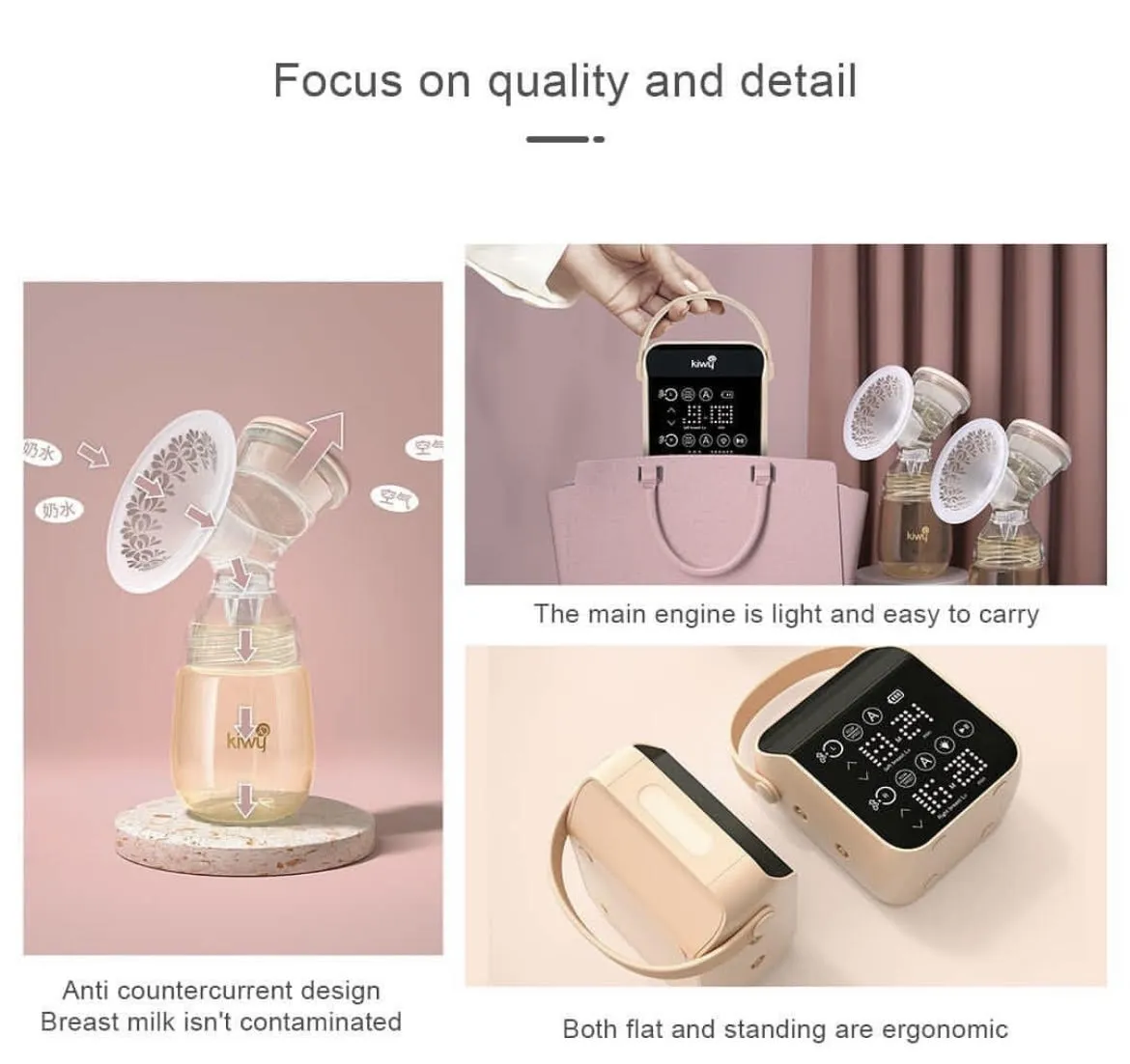 Kiwy Miya Hospital Grade 3-in-1 Breast-pump (Use Code "MIYA" to enjoy $84 OFF RRP)
