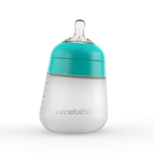 nanobebe Silicone Flexy Bottles 270ml   Teal