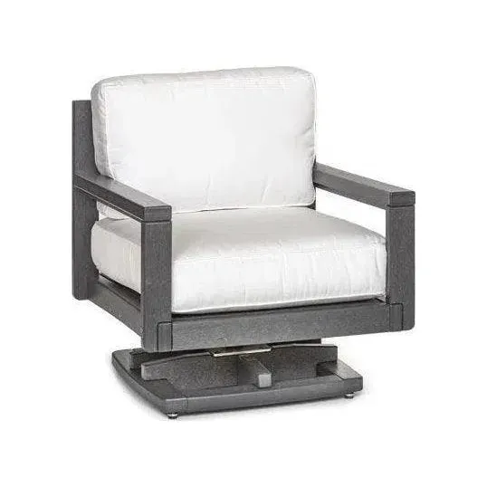 Palm Beach Poly Lumber Fire Pit Table Set With Club Chairs