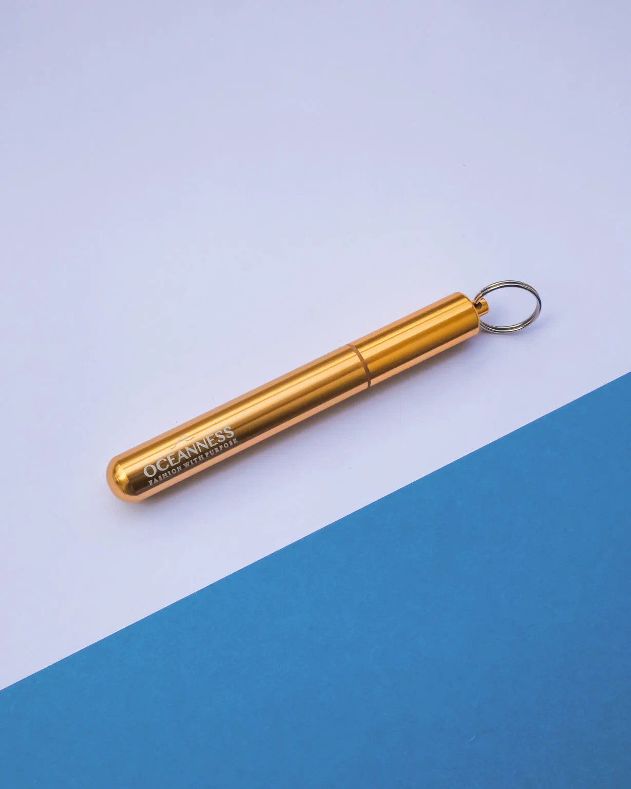 Reusable Eco Travel Straw in Gold