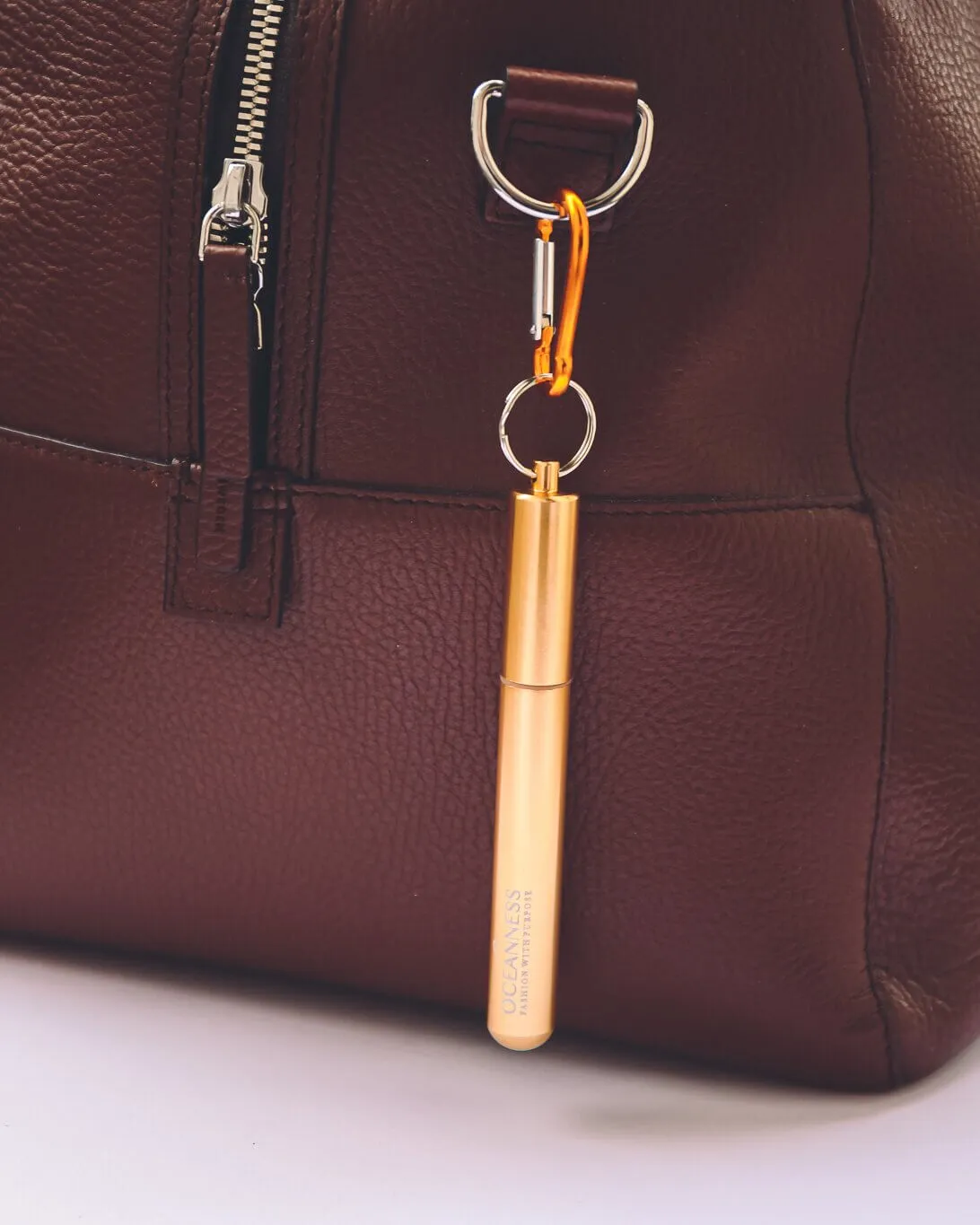Reusable Eco Travel Straw in Gold