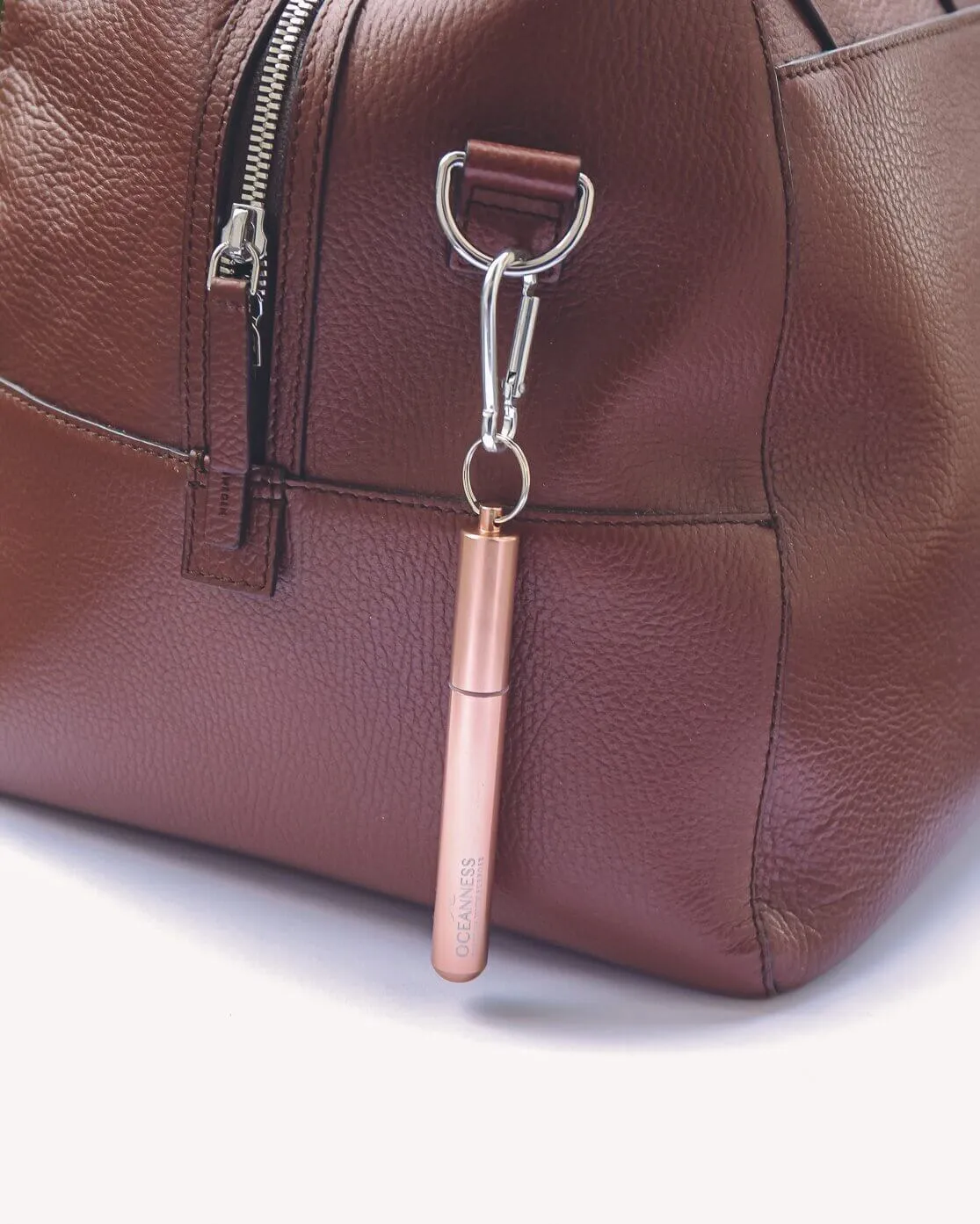 Reusable Eco Travel Straw in Rose Gold