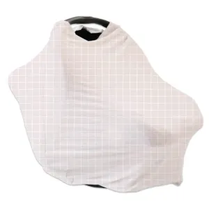 Sloane's Squares Waffle Bamboo Multi-Use Stretchy Car Seat & Nursing Cover