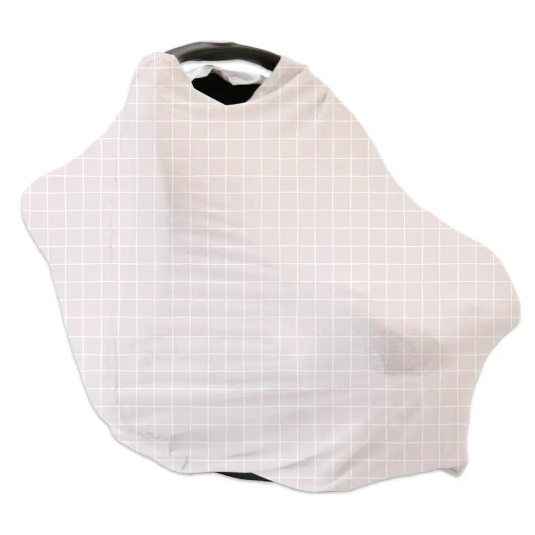 Sloane's Squares Waffle Bamboo Multi-Use Stretchy Car Seat & Nursing Cover