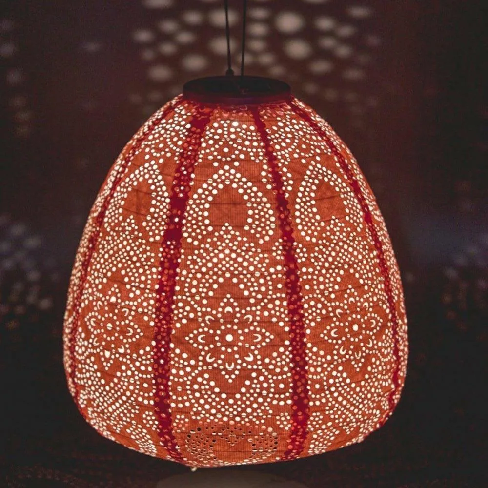 Solar Lantern Dome, Orange