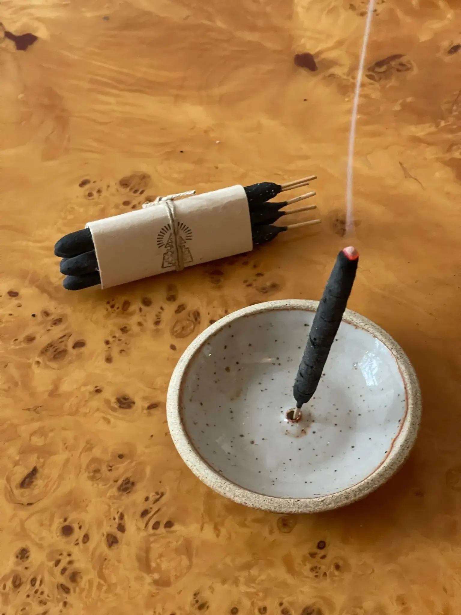 Stoneware Incense Holder