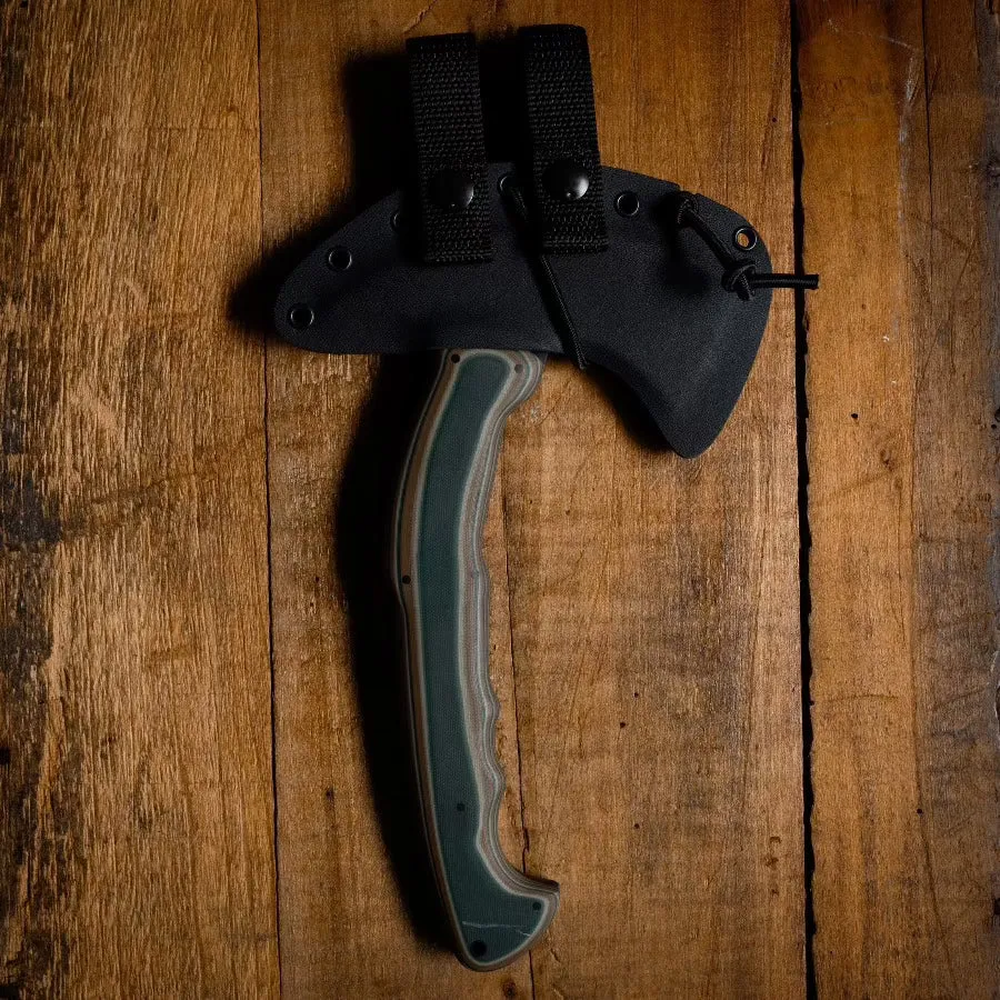 WK RnD Compact Axe w/ Front Spike - Camo G10