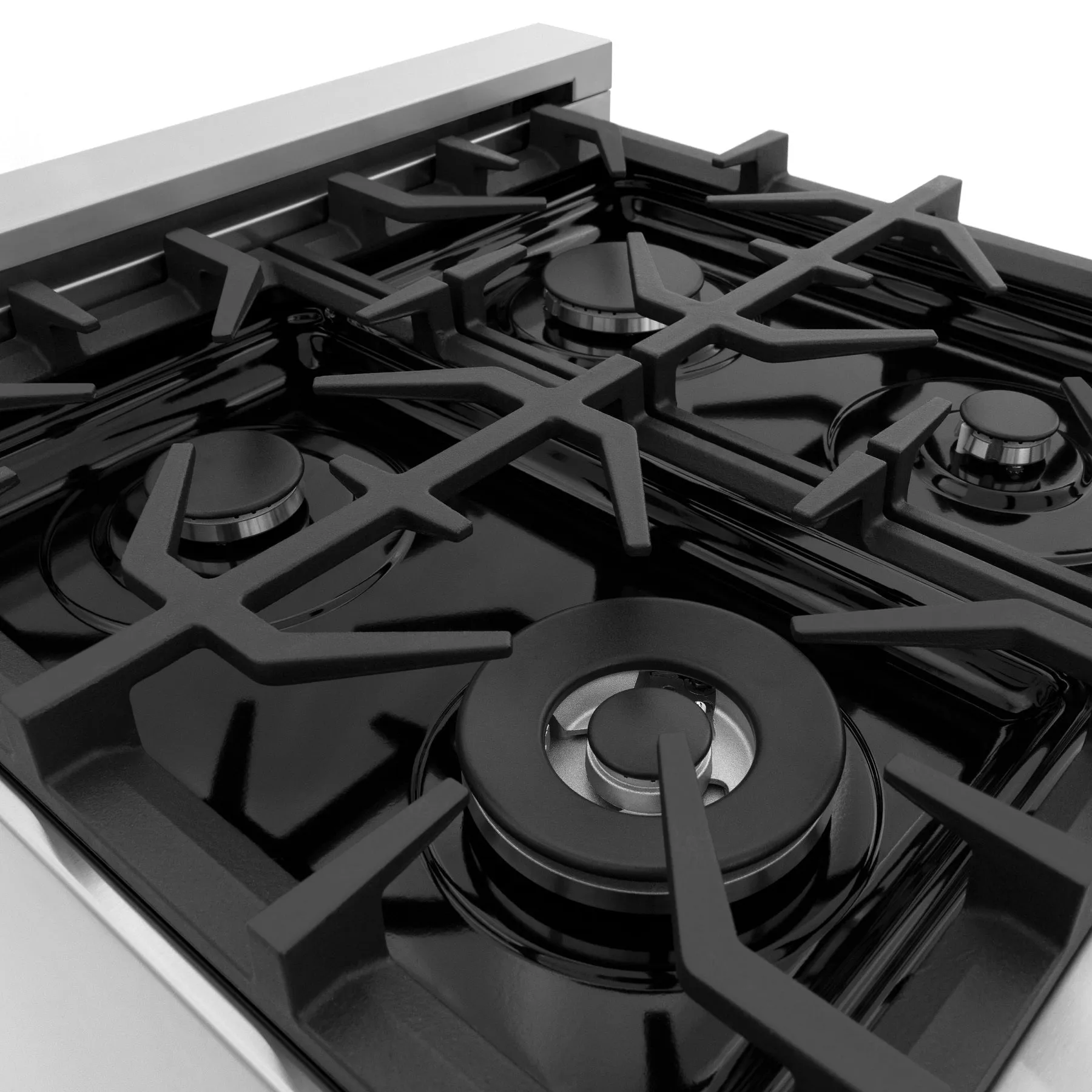 ZLINE 24" 2.8 cu. ft. Range with Gas Stove and Gas Oven in Stainless with Blue Matte Door (RG-BM-24)