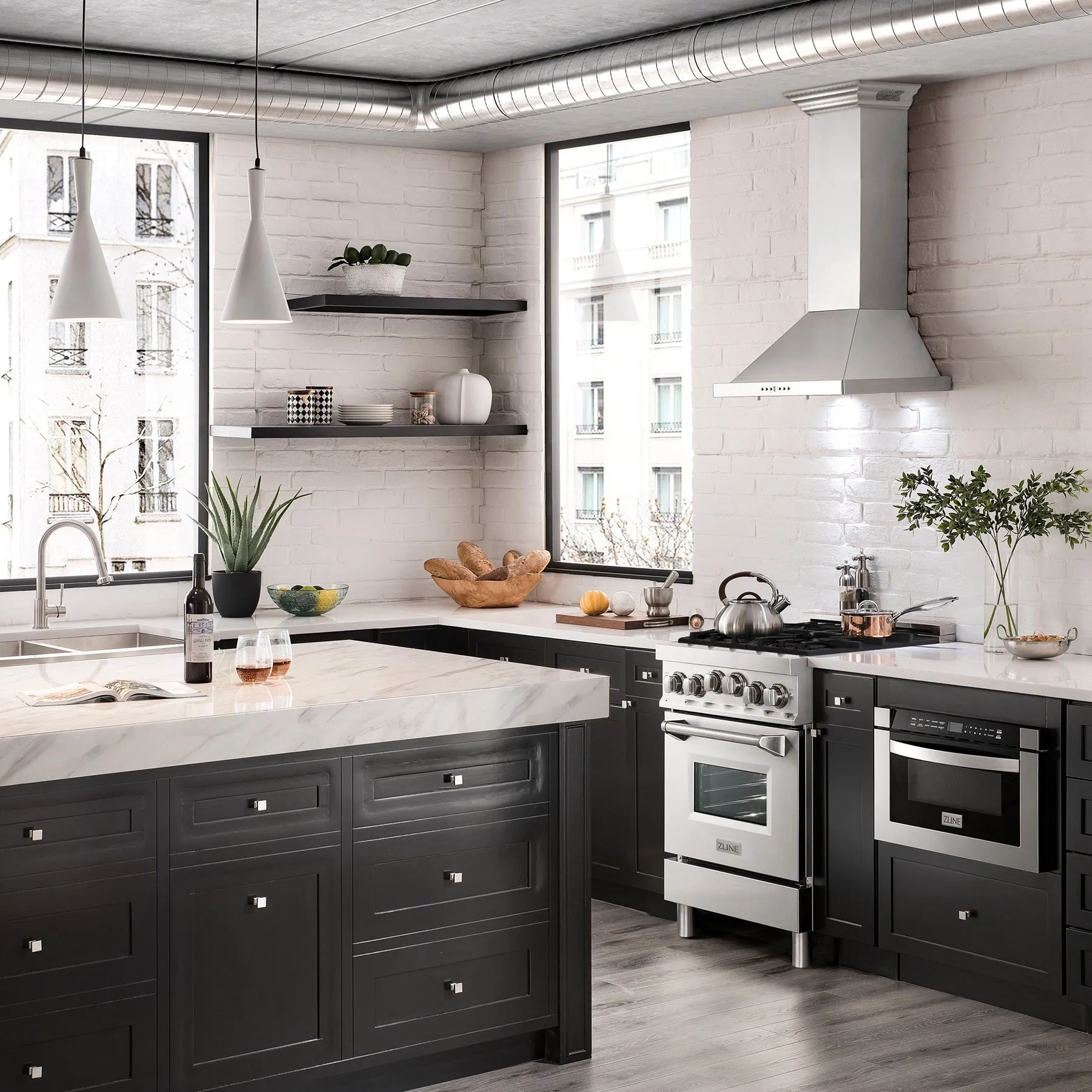 ZLINE 24" 2.8 cu. ft. Range with Gas Stove and Gas Oven (RG24)