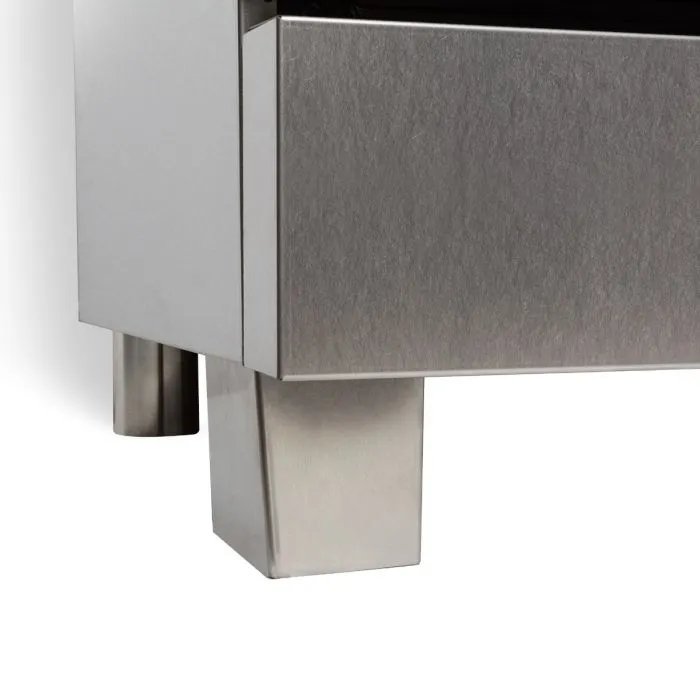 ZLINE 48 IN. Professional Dual Fuel Range in Snow Stainless with Black Matte Door (RAS-BLM-48)
